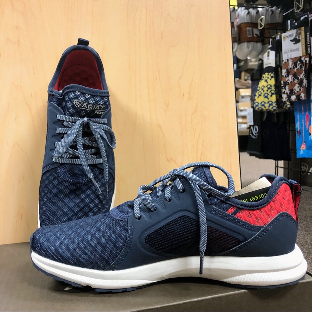 Ariat Women's Fuse Athletic Tennis Shoe Team Navy - Picture 5 of 5